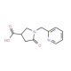 5-Oxo-1-pyridin-2-ylmethyl-pyrrolidine-3-carboxylic acid (CAS 845546-25-0) - chemical structure image