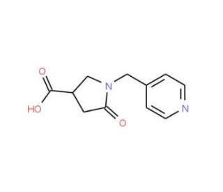 5-Oxo-1-pyridin-4-ylmethyl-pyrrolidine-3-carboxylic acid (CAS 304859-15-2) - chemical structure image