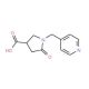 5-Oxo-1-pyridin-4-ylmethyl-pyrrolidine-3-carboxylic acid (CAS 304859-15-2) - chemical structure image