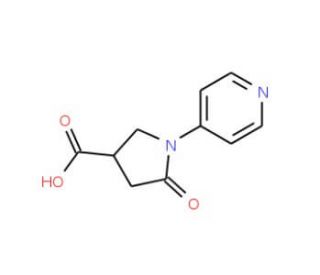 5-Oxo-1-pyridin-4-ylpyrrolidine-3-carboxylic acid - chemical structure image