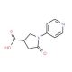 5-Oxo-1-pyridin-4-ylpyrrolidine-3-carboxylic acid - chemical structure image