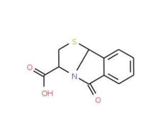5-Oxo-2,3,5,9b-tetrahydro-thiazolo-[2,3-a]isoindole-3-carboxylic acid - chemical structure image