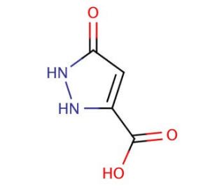5-oxo-2,5-dihydro-1H-pyrazole-3-carboxylic acid (CAS 37832-55-6) - chemical structure image