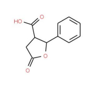 5-Oxo-2-phenyl-tetrahydro-furan-3-carboxylic acid - chemical structure image