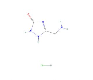 5-Oxo-4,5-dihydro-1H-[1,2,4]triazol-3-ylmethylamine hydrochloride (CAS 367250-06-4) - chemical structure image