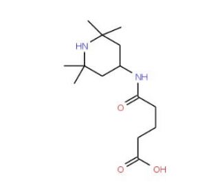 5-Oxo-5-[(2,2,6,6-tetramethylpiperidin-4-yl)amino]pentanoic acid - chemical structure image