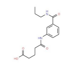 5-Oxo-5-{3-[(propylamino)carbonyl]-anilino}pentanoic acid - chemical structure image