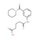 5-Oxo-5-[3-(1-piperidinylcarbonyl)anilino]-pentanoic acid (CAS 1030497-05-2) - chemical structure image