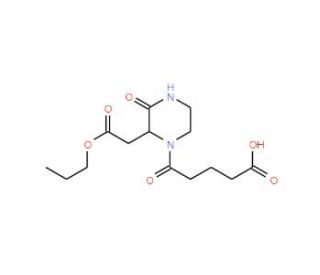 5-Oxo-5-[3-oxo-2-(2-oxo-2-propoxyethyl)-1-piperazinyl]pentanoic acid - chemical structure image