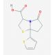 5-oxo-7a-thien-2-ylhexahydropyrrolo[2,1-b][1,3]thiazole-3-carboxylic acid - chemical structure image