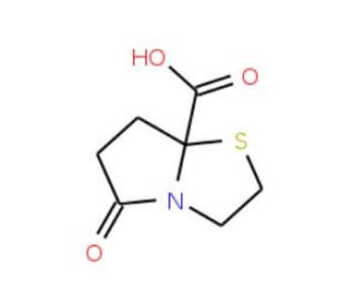 5-oxotetrahydropyrrolo[2,1-b][1,3]thiazole-7a(5H)-carboxylic acid - chemical structure image