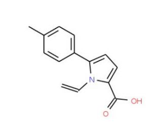 5-p-Tolyl-1-vinyl-1H-pyrrole-2-carboxylic acid - chemical structure image