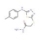 (5-p-Tolylamino-[1,3,4]thiadiazol-2-ylsulfanyl)-acetic acid hydrazide (CAS 52494-24-3) - chemical structure image