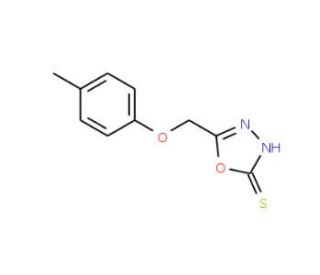 5-p-Tolyloxymethyl-3H-[1,3,4]oxadiazole-2-thione - chemical structure image