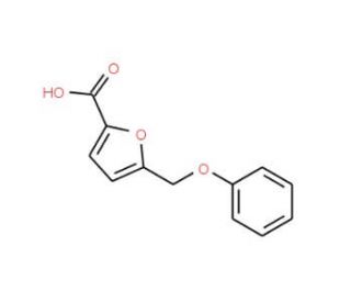 5-(phenoxymethyl)-2-furoic acid (CAS 91368-74-0) - chemical structure image