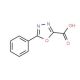 5-Phenyl-1,3,4-oxadiazole-2-carboxylic acid (CAS 99066-76-9) - chemical structure image