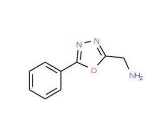 (5-Phenyl-[1,3,4]oxadiazol-2-yl)methylamine (CAS 46182-58-5) - chemical structure image