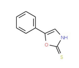5-phenyl-1,3-oxazole-2-thiol - chemical structure image