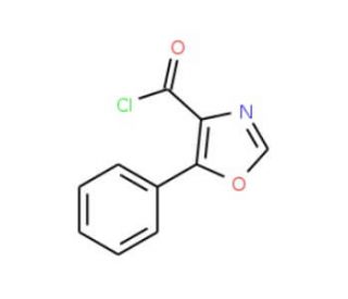 5-Phenyl-1,3-oxazole-4-carbonyl chloride (CAS 337508-64-2) - chemical structure image