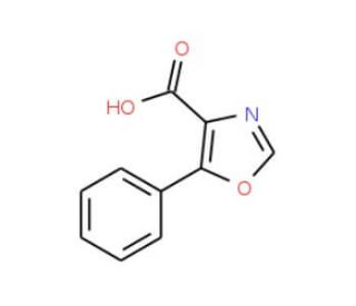 5-Phenyl-1,3-oxazole-4-carboxylic acid (CAS 99924-18-2) - chemical structure image