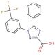 5-Phenyl-1-(3-trifluoromethyl-phenyl)-1H-[1,2,4]triazole-3-carboxylic acid - chemical structure image