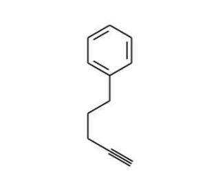 5-Phenyl-1-pentyne (CAS 1823-14-9) - chemical structure image