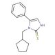 5-phenyl-1-(tetrahydrofuran-2-ylmethyl)-1H-imidazole-2-thiol (CAS 923811-99-8) - chemical structure image
