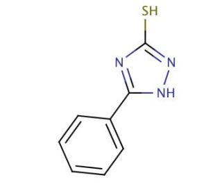 5-Phenyl-1H-1,2,4-triazole-3-thiol (CAS 3414-94-6) - chemical structure image