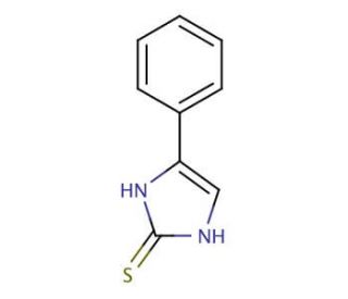 5-phenyl-1H-imidazole-2-thiol (CAS 6857-34-7) - chemical structure image