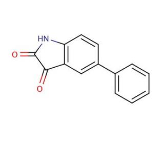 5-phenyl-1H-indole-2,3-dione - chemical structure image