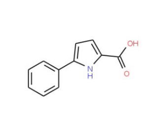 5-Phenyl-1H-pyrrole-2-carboxylic acid (CAS 6636-06-2) - chemical structure image
