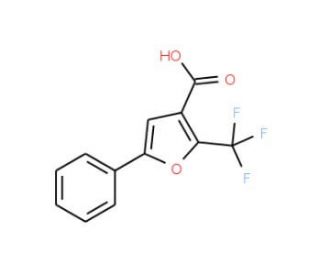 5-Phenyl-2-(trifluoromethyl)furan-3-carboxylic acid (CAS 23584-85-2) - chemical structure image
