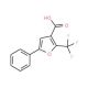 5-Phenyl-2-(trifluoromethyl)furan-3-carboxylic acid (CAS 23584-85-2) - chemical structure image