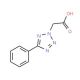 (5-phenyl-2H-tetrazol-2-yl)acetic acid (CAS 21743-68-0) - chemical structure image
