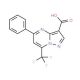 5-Phenyl-7-(trifluoromethyl)pyrazolo-[1,5-a]pyrimidine-3-carboxylic acid - chemical structure image