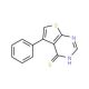 5-Phenyl-thieno[2,3-d]pyrimidine-4-thiol (CAS 182198-89-6) - chemical structure image