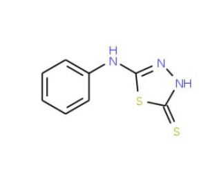 5-Phenylamino-[1,3,4]thiadiazole-2-thiol (CAS 10253-83-5) - chemical structure image