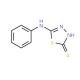 5-Phenylamino-[1,3,4]thiadiazole-2-thiol (CAS 10253-83-5) - chemical structure image