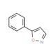 5-Phenylisoxazole (CAS 1006-67-3) - chemical structure image