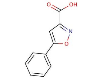 5-Phenylisoxazole-3-carboxylic acid (CAS 14441-90-8) - chemical structure image