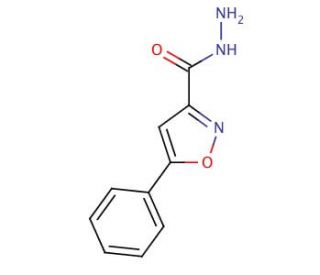 5-Phenylisoxazole-3-carboxylic acid hydrazide (CAS 90946-22-8) - chemical structure image