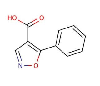 5-Phenylisoxazole-4-carboxylic acid (CAS 76344-95-1) - chemical structure image