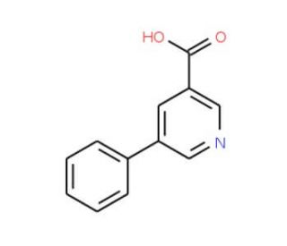 5-Phenylnicotinic acid (CAS 10177-12-5) - chemical structure image