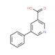 5-Phenylnicotinic acid (CAS 10177-12-5) - chemical structure image
