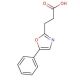5-Phenyloxazole-2-propionic acid (CAS 23485-68-9) - chemical structure image