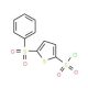 5-Phenylthiophene-2,5-disulphonyl chloride (CAS 166964-37-0) - chemical structure image