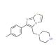 5-Piperazin-1-ylmethyl-6-p-tolyl-imidazo[2,1-b]-thiazole - chemical structure image