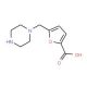 5-Piperazin-1-ylmethyl-furan-2-carboxylic acid - chemical structure image