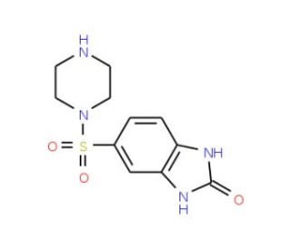 5-(piperazin-1-ylsulfonyl)-1,3-dihydro-2H-benzimidazol-2-one - chemical structure image
