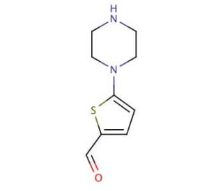 5-piperazin-1-ylthiophene-2-carbaldehyde - chemical structure image